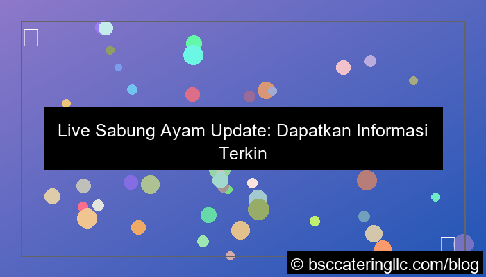 live sabung ayam update