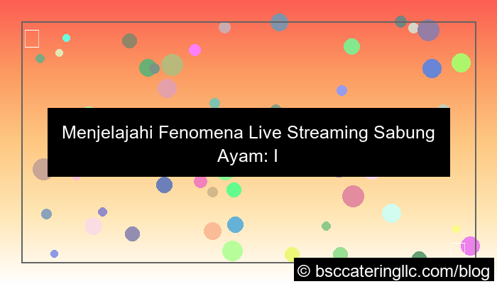 live streaming sabung ayam