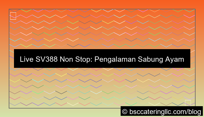 live sv388 non stop