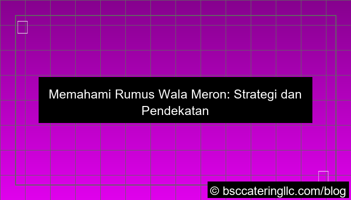 desain rumus wala meron