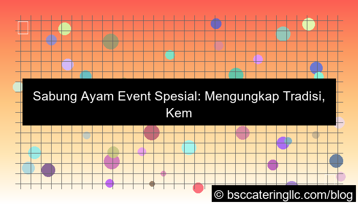 sabung ayam event spesial