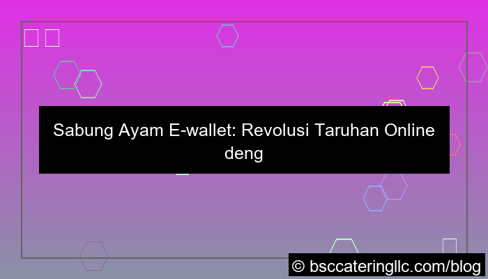 ilustrasi sabung ayam ewallet