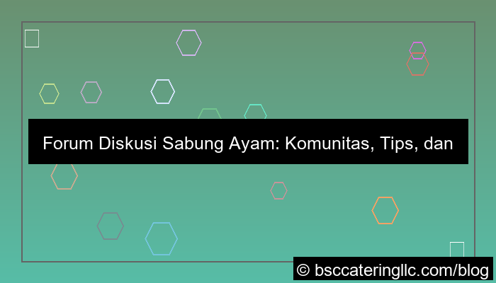 visual sabung ayam forum diskusi