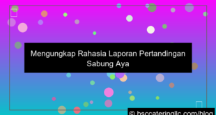 sabung ayam laporan pertandingan