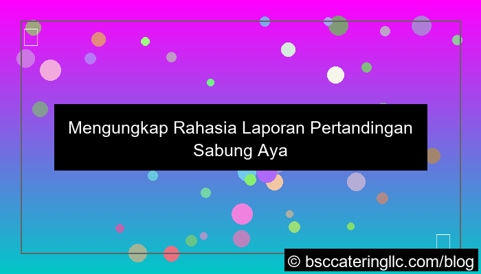 sabung ayam laporan pertandingan