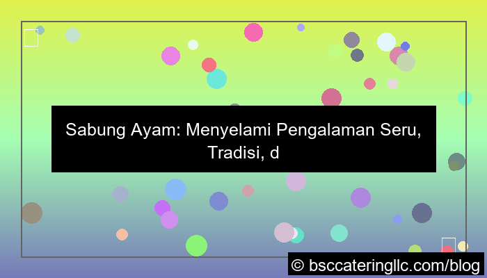 ilustrasi sabung ayam pengalaman seru