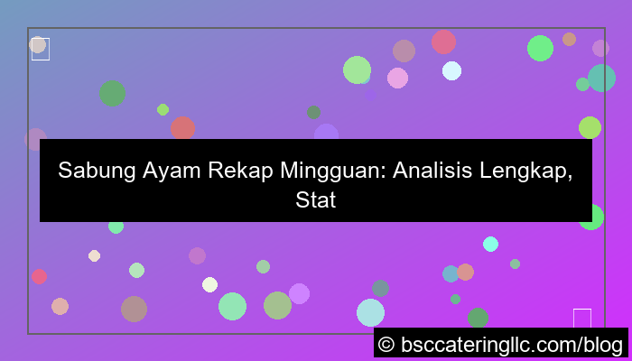 grafik sabung ayam rekap mingguan