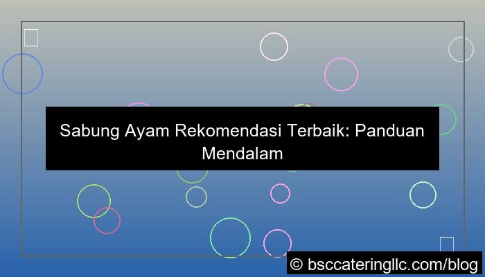 visual sabung ayam rekomendasi terbaik