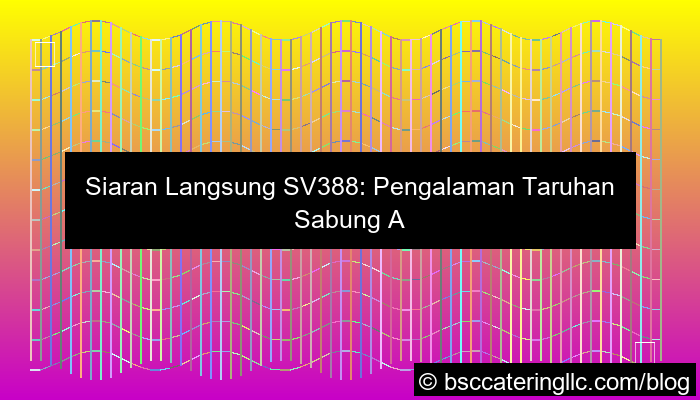 siaran langsung sv388