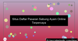 situs daftar pasaran sabung ayam