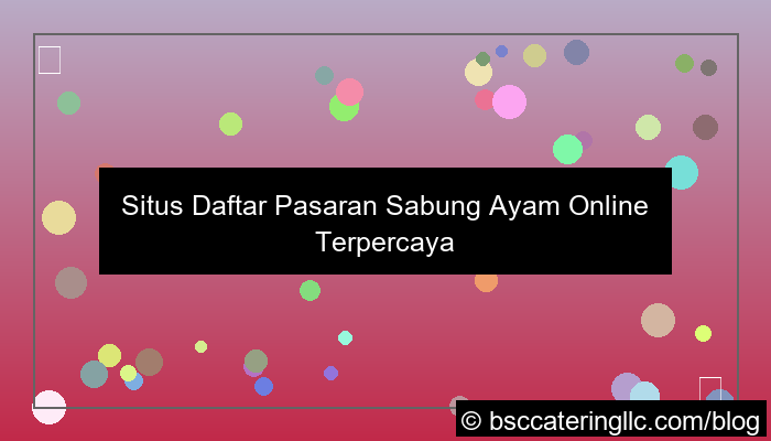 situs daftar pasaran sabung ayam