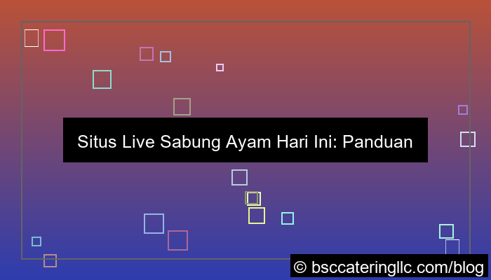 situs live sabung ayam hari ini