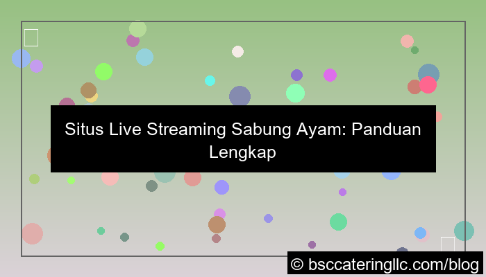 ilustrasi situs live streaming sabung ayam