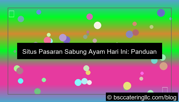 visual situs pasaran sabung ayam hari ini