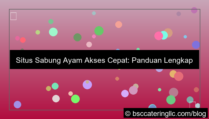 desain situs sabung ayam akses cepat