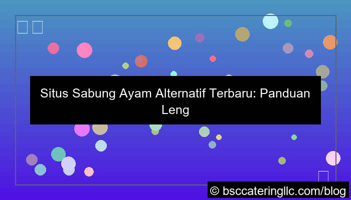 ilustrasi situs sabung ayam alternatif terbaru