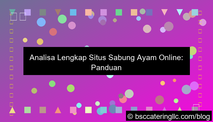 ilustrasi situs sabung ayam analisa lengkap