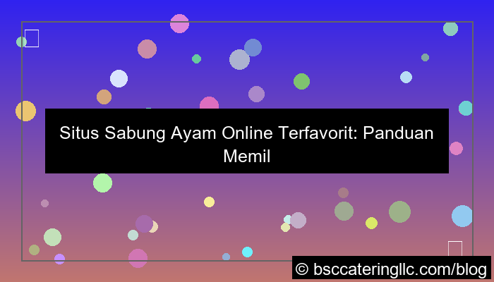 ilustrasi situs sabung ayam arena favorit