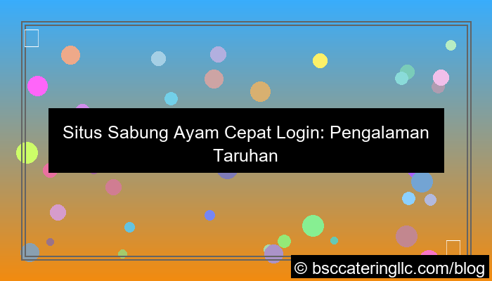 ilustrasi situs sabung ayam cepat login