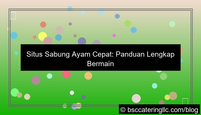 situs sabung ayam cepat