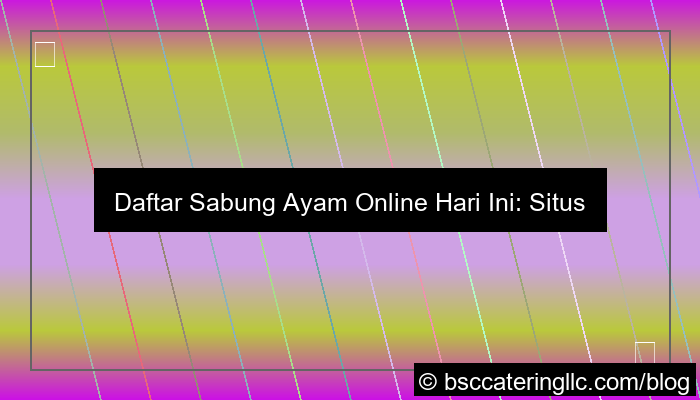 grafik situs sabung ayam daftar hari ini