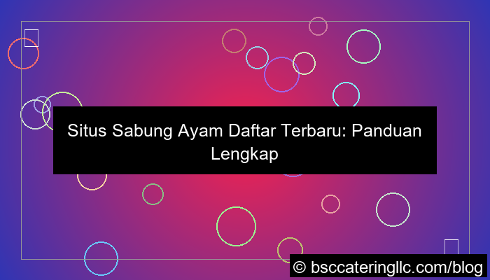 situs sabung ayam daftar terbaru