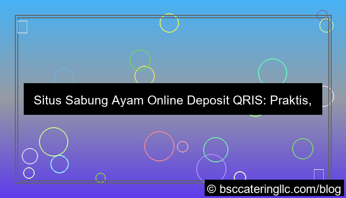 desain situs sabung ayam deposit qris