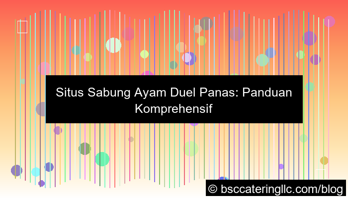 desain situs sabung ayam duel panas