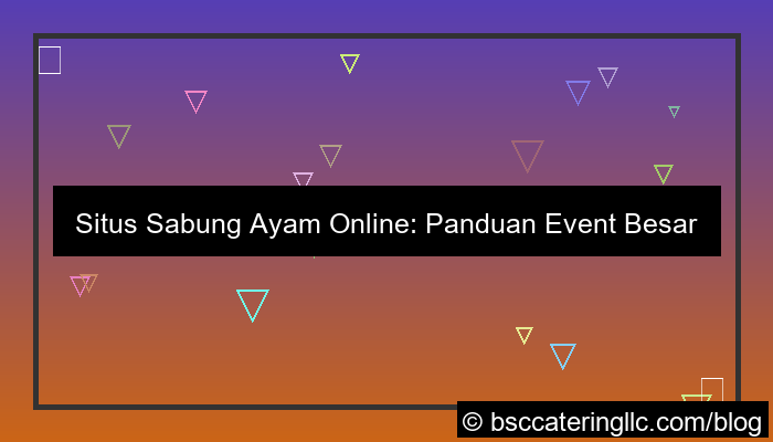 situs sabung ayam event besar