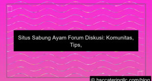 situs sabung ayam forum diskusi