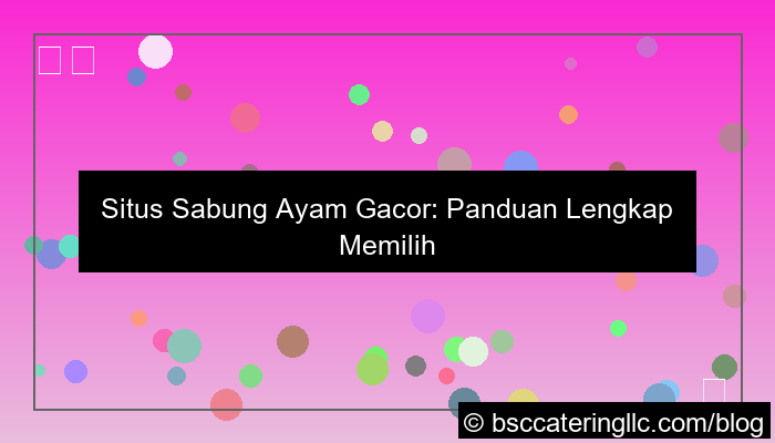 situs sabung ayam gacor