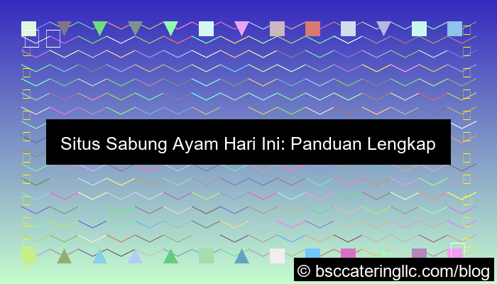 situs sabung ayam hari ini