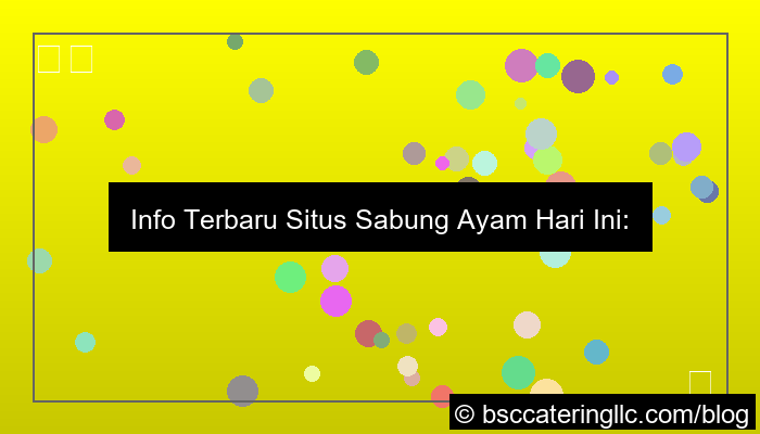 desain situs sabung ayam info hari ini