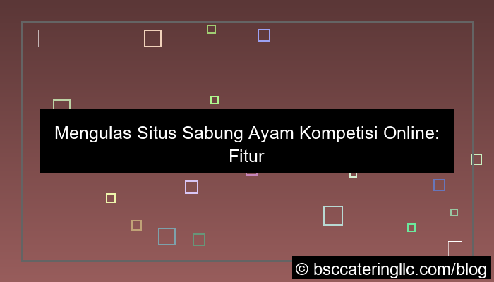 situs sabung ayam kompetisi