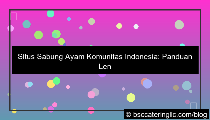 visual situs sabung ayam komunitas indonesia