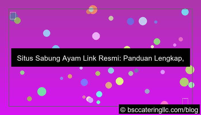 desain situs sabung ayam link resmi