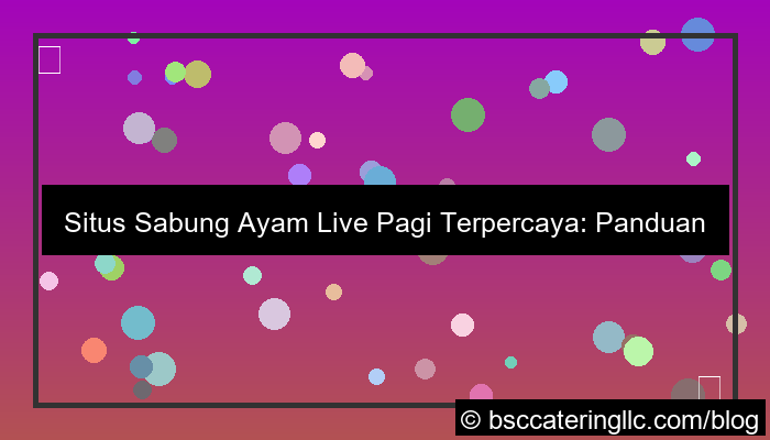 situs sabung ayam live pagi