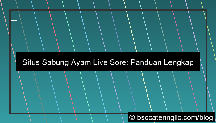 grafik situs sabung ayam live sore