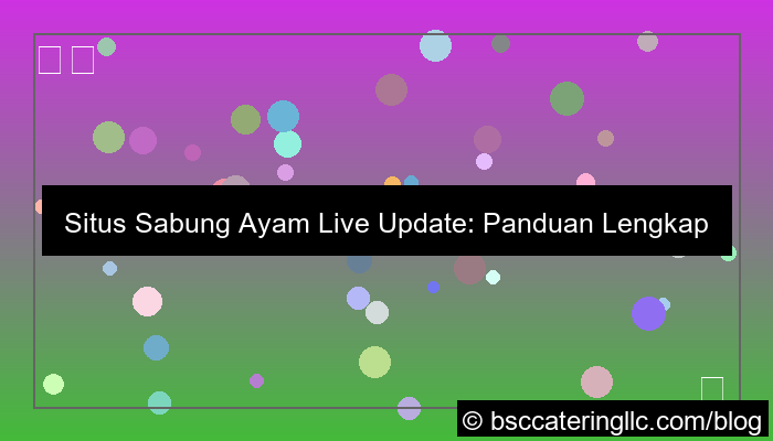 desain situs sabung ayam live update