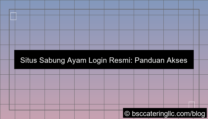 situs sabung ayam login resmi