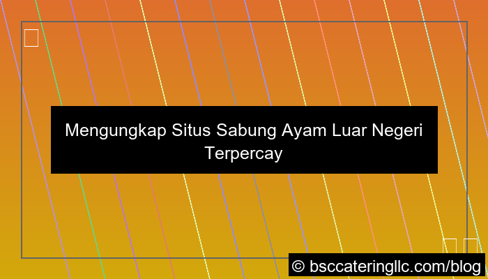 situs sabung ayam luar negeri