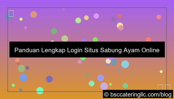 ilustrasi situs sabung ayam panduan login