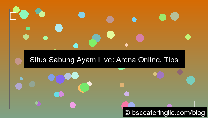 ilustrasi situs sabung ayam pertandingan live