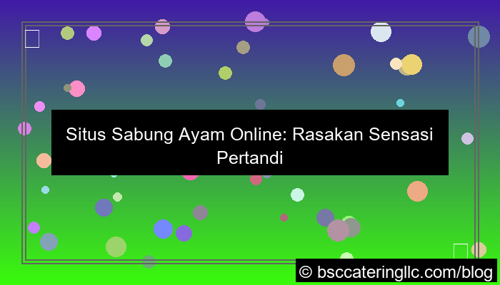 situs sabung ayam pertandingan seru