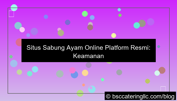 situs sabung ayam platform resmi