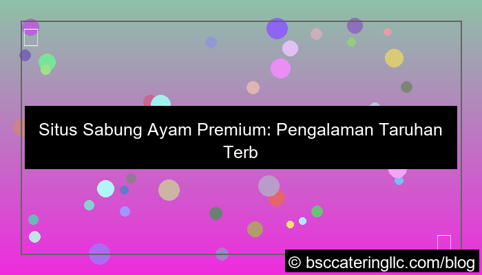 situs sabung ayam premium