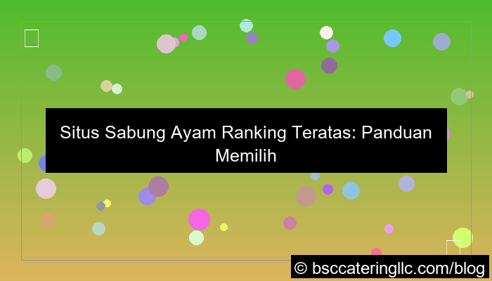 desain situs sabung ayam ranking teratas