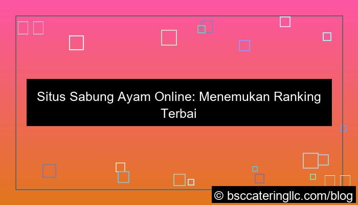 situs sabung ayam ranking