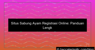 desain situs sabung ayam registrasi