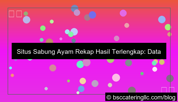 situs sabung ayam rekap hasil